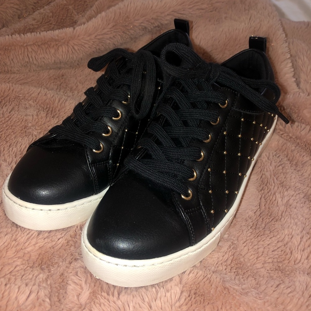 ALDO sneakers with gold studs! with original box!